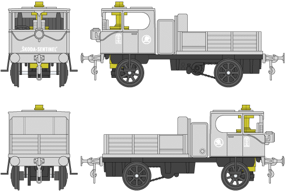 ŠKODA-SENTINEL Railroad Truck